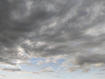 Low angle view of storm clouds in sky