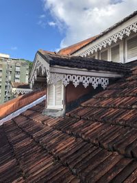 Low angle view of roof of building