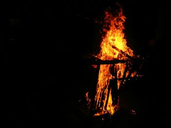 Bonfire at night