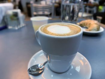 Close-up of coffee on table