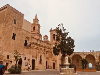 View of historic building against clear sky