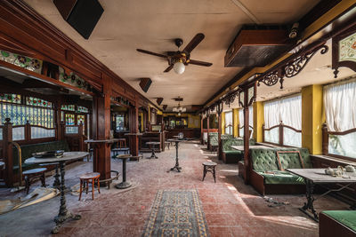 Interior of abandoned building