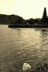 Scenic view of river against sky