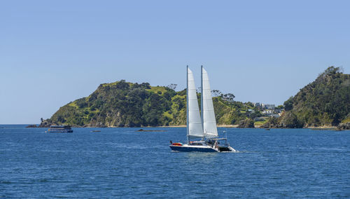 Sunny scenery at the bay of islands