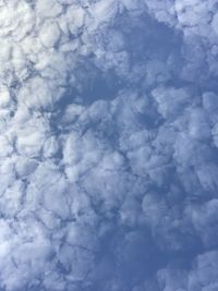 Low angle view of clouds in sky