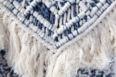 Close-up of macrame 