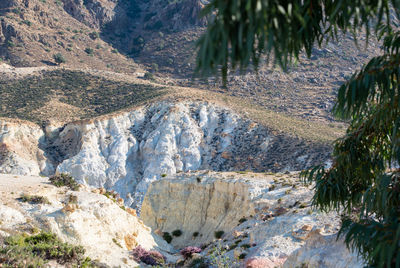 Scenic view of rocky mountains