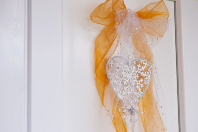 Close-up of white wall