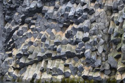 Full frame shot of stack