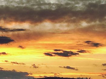 Scenic view of dramatic sky