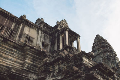 Low angle view of historical building against sky