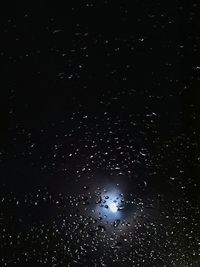 Low angle view of sky at night