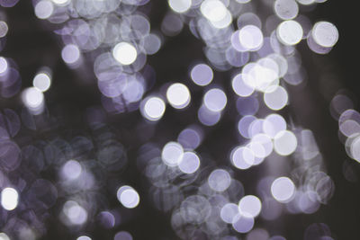 Defocused image of illuminated lights