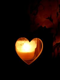 Illuminated lights at night