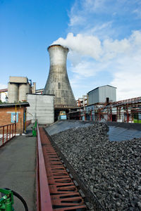 Industrial building against sky