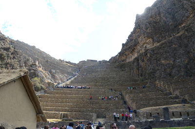 Tourists in fort