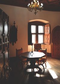 Table and chairs at home