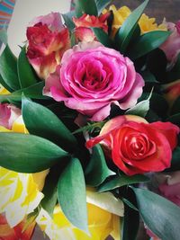 Close-up of rose bouquet