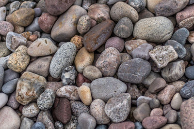 Full frame shot of pebbles