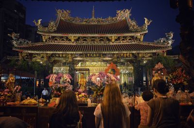 People at night