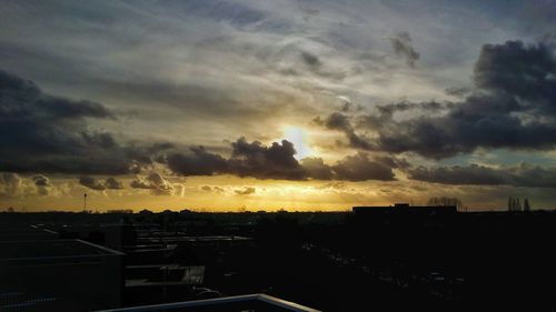 City at sunset