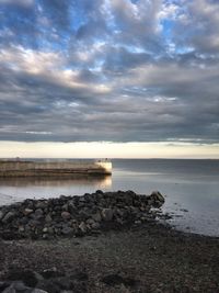 Scenic view of sea against sky