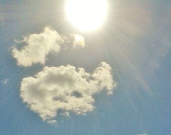 Low angle view of cloudy sky