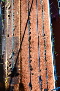 Full frame shot of metallic structure