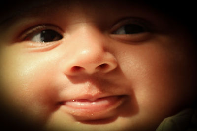 Close-up portrait of cute boy