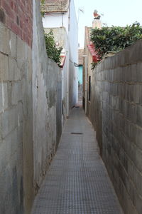 Narrow alley amidst buildings
