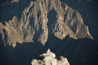 Scenic view of rock formations