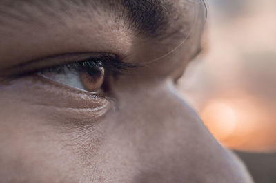 Close-up portrait of man