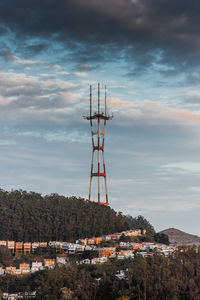 Water tower against sky