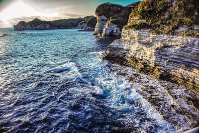 Scenic view of sea against sky