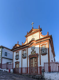 Old baroque church in the historic city of diamantina in minas gerais in brazil