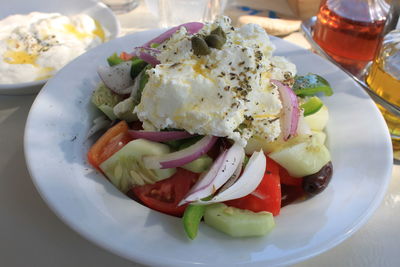Close-up of food in plate