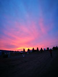 Scenic view of sky during sunset