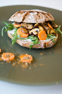 Close-up of served food