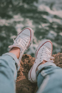 Low section of man in shoes