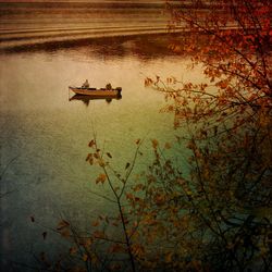 Nautical vessel in sea