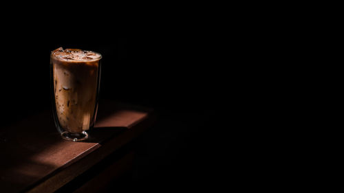 Close-up of coffee on table