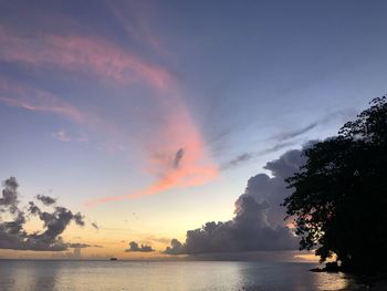 Sunset in caraibes