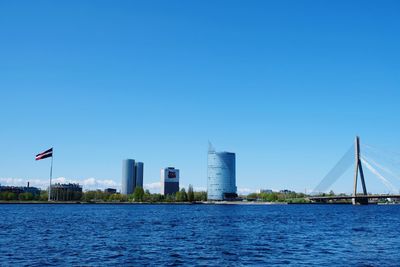 View of buildings at waterfront