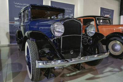 Close-up of vintage car