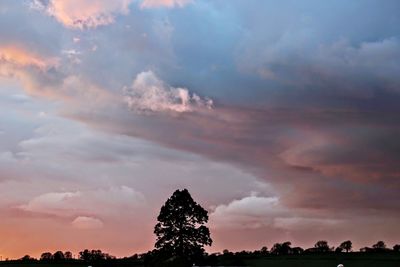 Low angle view of cloudy sky