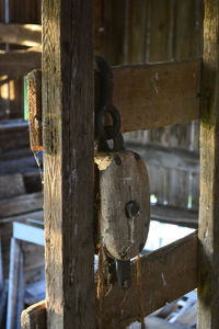 Close-up of weathered wall