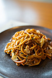 Japanfood teppanyaki noodle.