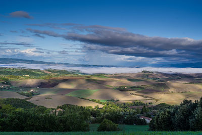 Scenic view of landscape against sky