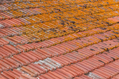 Full frame shot of roof tiles