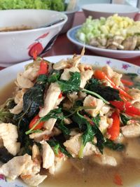 Close-up of salad in bowl